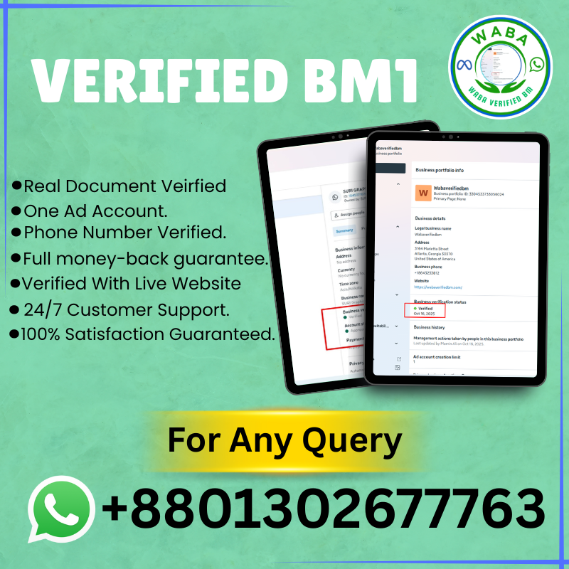 Buy Verified BM 1 | Facebook Business Manager
