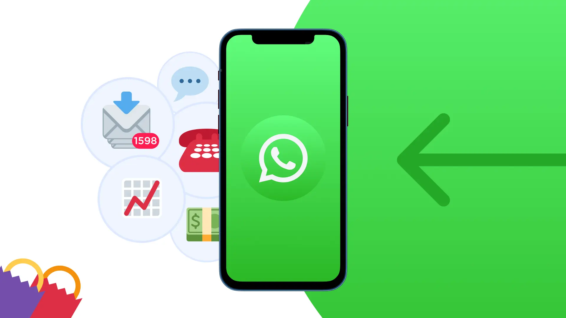 Verified WhatsApp benefits illustration
